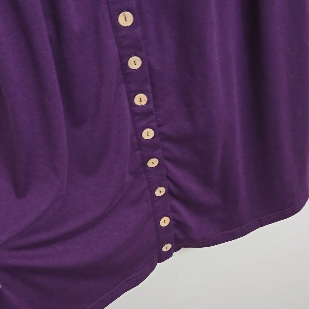 Blencot Button Front Sleeveless Dress - Picture 4 of 6